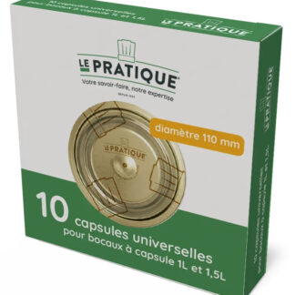 CAPSULES X10 POUR BOCAUX D110MM