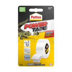 ADHESIF POWER TAPE 5X5M BLANC
