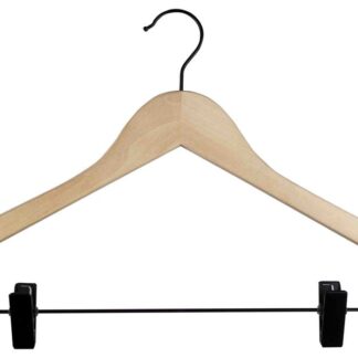 CINTRE BOIS FSC COMBINE AVEC PINCES