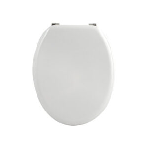 ABATTANT WC MDF CHARN INOX BLANC