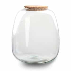 Bouteille terrarium 'Emma' 25x23 cm - Verre