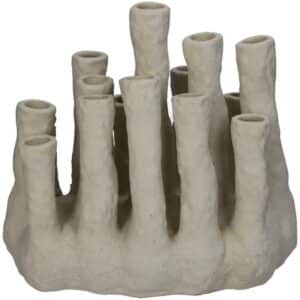 Porte-fleurs XL - Corail - Écru - Vase multi-becs