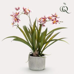 Plante artificielle - Orchidée - Bordeaux - 45cm