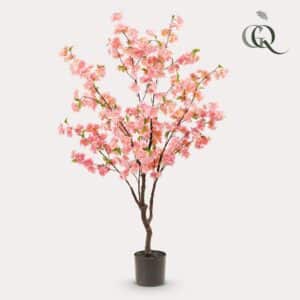 Plante artificielle - Prunus - Fleur de cerisier - Rose - 135cm