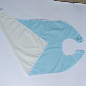 Lot de 5 serviettes adultes intraversables - Bleu