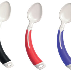 Gamme de couverts Plasti-grip enfant/ado - Noir - Cuillère pour gaucher