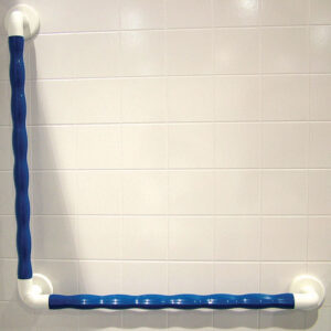 Barre d'appui spécial douche Grip - Blanc/Bleu