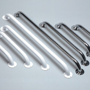 Barre d'appui acier époxy blanc - 30,5 cm