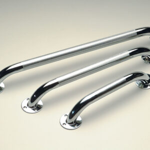 Barre d'appui acier chromé - 30 cm