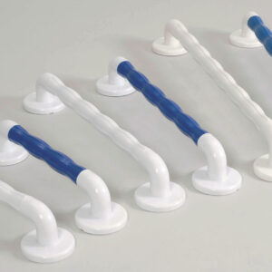 Barres d'appui Grip droites - Blanc - 30 cm