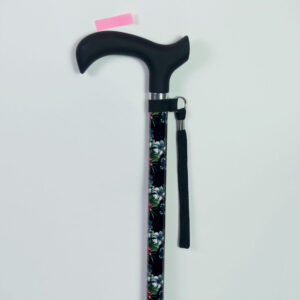 Canne design en aluminium pliante ou fixe - Flora - Fixe