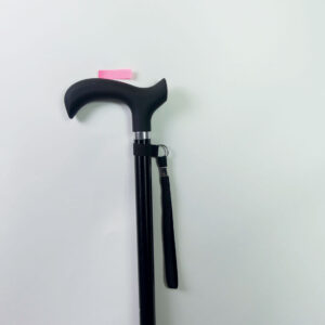 Canne design en aluminium pliante ou fixe - Noir - Fixe