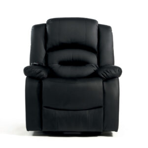Fauteuil releveur massant chauffant - Noir