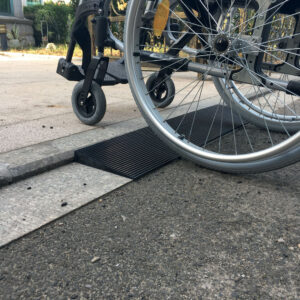 Rampes seuil en caoutchouc - 8 x 80 mm