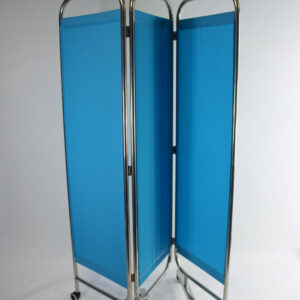 Paravent inox - Bleu - 3 volets