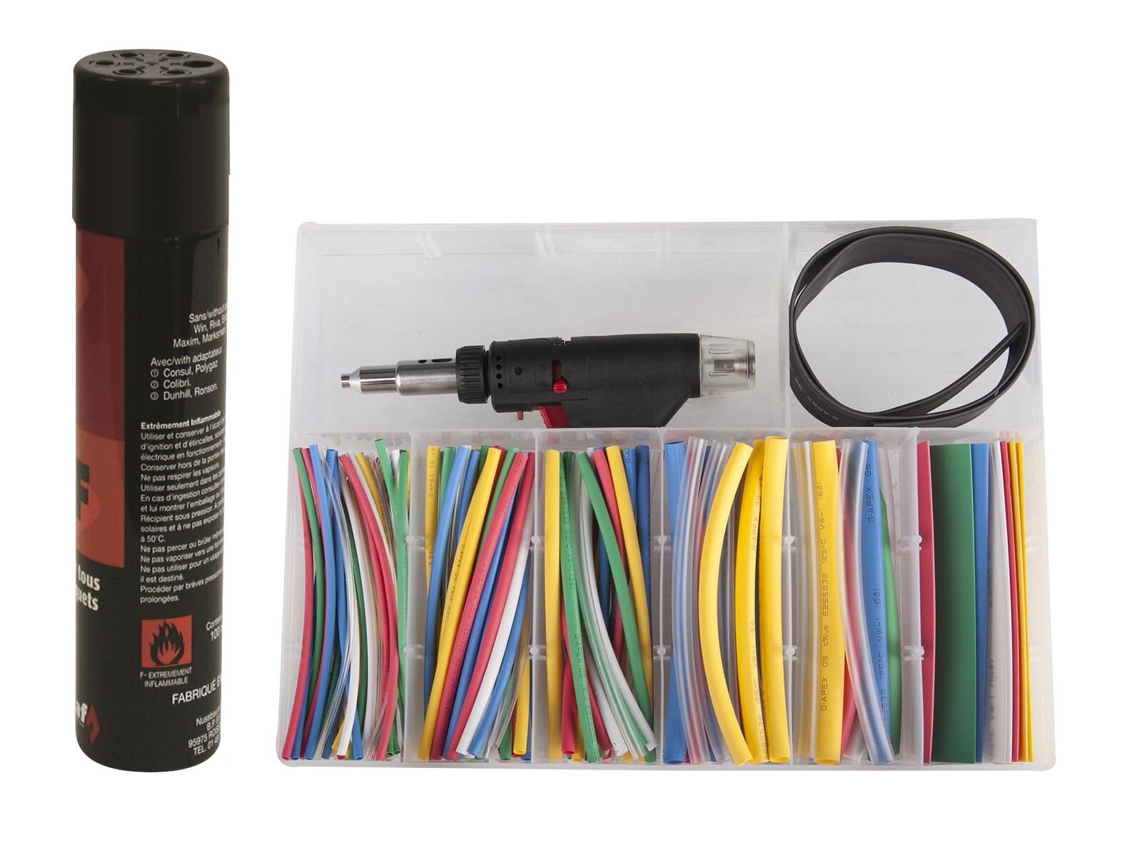 Mini chalumeau gaine retractable + recharge de gazCoffret mini chalumeau à gaz + gaines rétractable + recharge de gaz - EG 0541 - CLAS Equipements