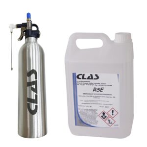 Aerosol rechargeable 650ml+5l nettoyant freinsAérosol rechargeable 650ml buse 2 en 1 + 5L nettoyant freins - EG 1531 - CLAS Equipements
