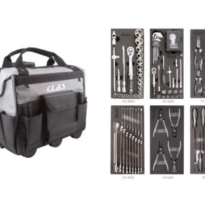 Valise de depannage 6 inserts 115 outils- EG 3121 - CLAS Equipements