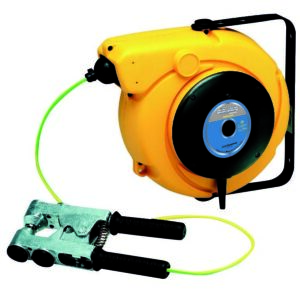 Enrouleur 1x6mm2 pour mise a la terreEnrouleur pour mise à la terre 12,5+1,5M en 1x6mm2 avec pince ATEX 94/9/CE - OE 0501 - CLAS Equipements