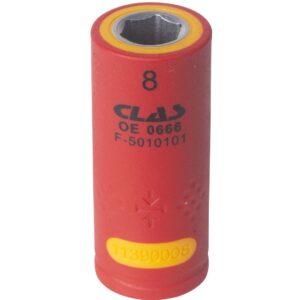 Douille isolée 1/4" 8mm - OE 0666 - CLAS Equipements
