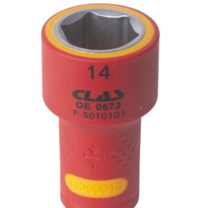 Douille isolée 1/4" 14mm - OE 0672 - CLAS Equipements