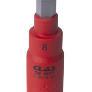 Douille isolée 1/4" h8 - OE 0677 - CLAS Equipements
