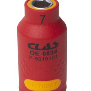 Douille isolée 3/8" 7mm - OE 0834 - CLAS Equipements