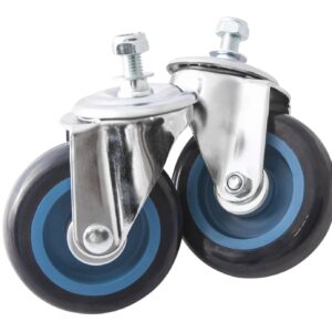 Paire de roues pivotantes ø100x30mmPaire de roues pivotantes ø100x30mm pour paire de chariots OM 2024, OM 2018 et OM 2021 - SA 2071 - CLAS Equipements