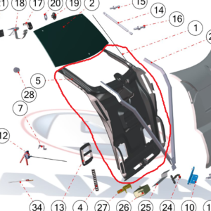 PANNEAU DE COFFRE INTERIEURE