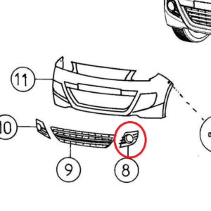 ENTOURAGE ANTIBROUILLARD GAUCHE