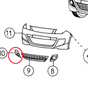 ENTOURAGE ANTIBROUILLARD DROIT