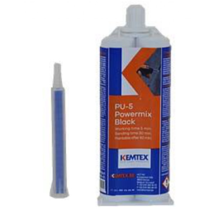 COLLE BI-COMPOSANT SECHAGE 5 MINUTES COULEUR NOIR