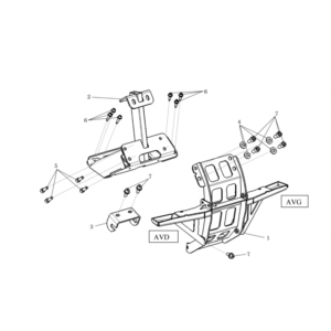 KIT SUPPORT MOTEUR AVANT ET ARRIERE