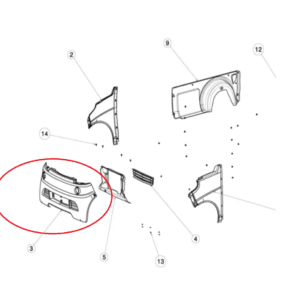 PARE CHOC AVANT ORIGINE