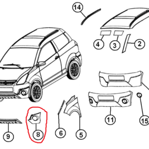 SABOT AVANT GAUCHE DE PARE CHOC AVANT