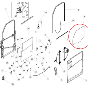 VITRE DE PORTE DROITE