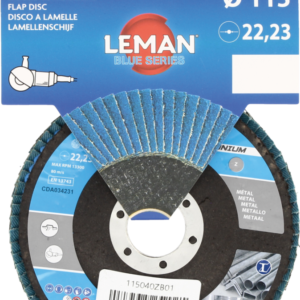 DISQUE A LAMELLES BOMBE D115 GRAIN 40 ZIRCONIUM - 115040ZB01 - LEMAN