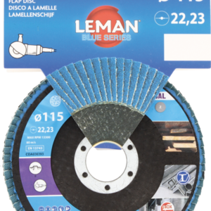 DISQUE A LAMELLES BOMBE D115 GRAIN 120 ZIRCONIUM - 115120ZB01 - LEMAN