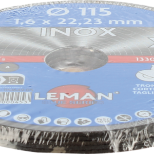 DISQUE TRONCONNAGE INOX 115X1.6X22.23 LOT DE 5 F41 - 1151649.05 - LEMAN