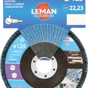 DISQUE A LAMELLES BOMBE D125 GRAIN 40 ZIRCONIUM - 125040ZB01 - LEMAN