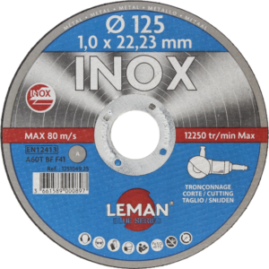 DISQUE TRONCONNAGE INOX 125X1.0X22.23 F41 - 1251049.25 - LEMAN