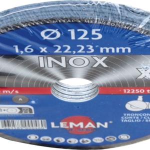 DISQUE TRONCONNAGE INOX 125X1.6X22.23 LOT DE 5 F41 - 1251649.05 - LEMAN
