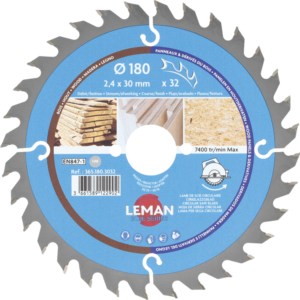 LAME CIRC.HM BOIS D180X2.4X30 Z=32 ALT POS - 365.180.3032 - LEMAN