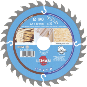 LAME CIRC.HM BOIS D190X2.4X30 Z=32 ALT POS - 365.190.3032 - LEMAN
