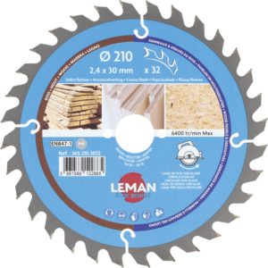 LAME CIRC.HM BOIS D210X2.4X30 Z=32 ALT POS - 365.210.3032 - LEMAN