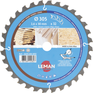 LAME CIRC.HM BOIS D305X2.6X30 Z=32 ALT NEG - 365N.305.3032 - LEMAN
