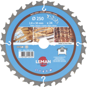 LAME CIRC.HM CHANTIER D250X2.8X30 Z=24 ALT POS+AR - 366.250.3024 - LEMAN