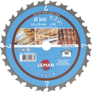 LAME CIRC.HM CHANTIER D300X3.0X30 Z=24 ALT POS+AR - 366.300.3024 - LEMAN