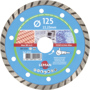 DISQUE DIAMANT JC UNIVERSEL 125X22.23 HT7 Jante continue - 67125 - LEMAN