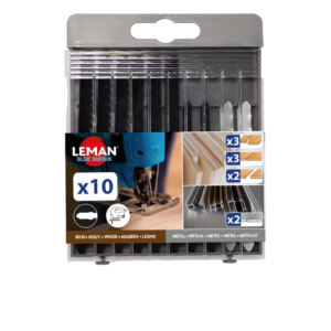 COFFRET 10 LS SAUTEUSE UNIVER 8 BOIS + 2 METAL - 8050.10 - LEMAN
